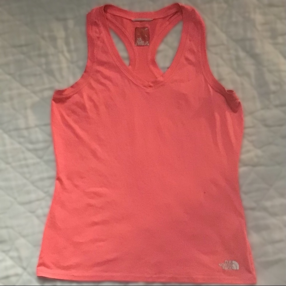 Pink The North Face Workout V-Neck Tank Top